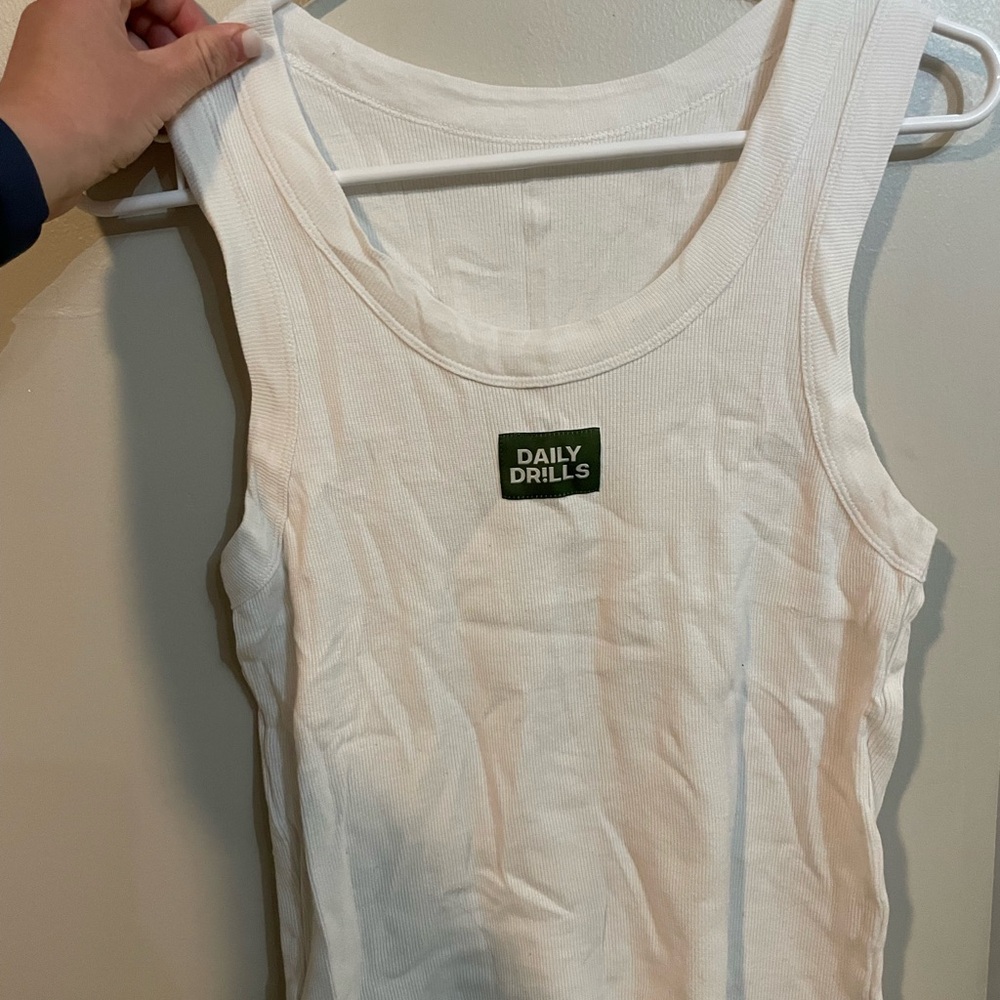 Daily Drills White Tank Top